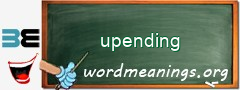 WordMeaning blackboard for upending